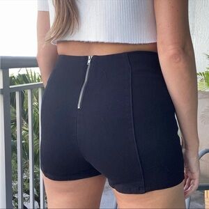 Black Stretchy Hot Shorts S